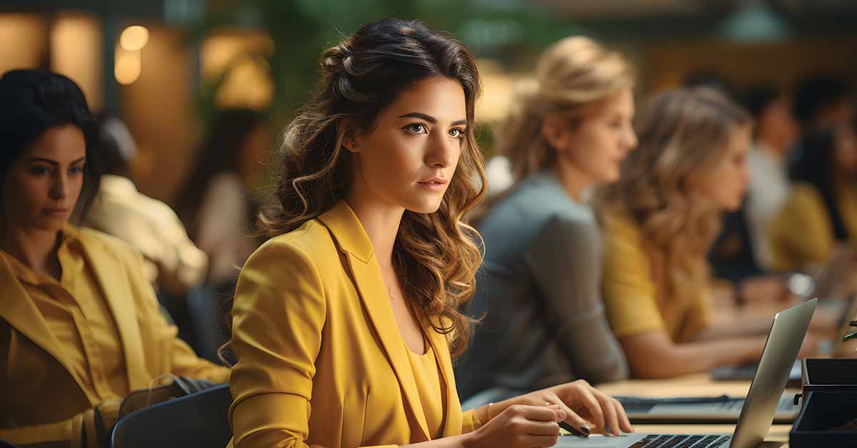 mulher em reunião de negócios - freepik